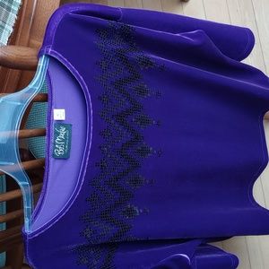 XL Bob Mackie sequin wearable art XL